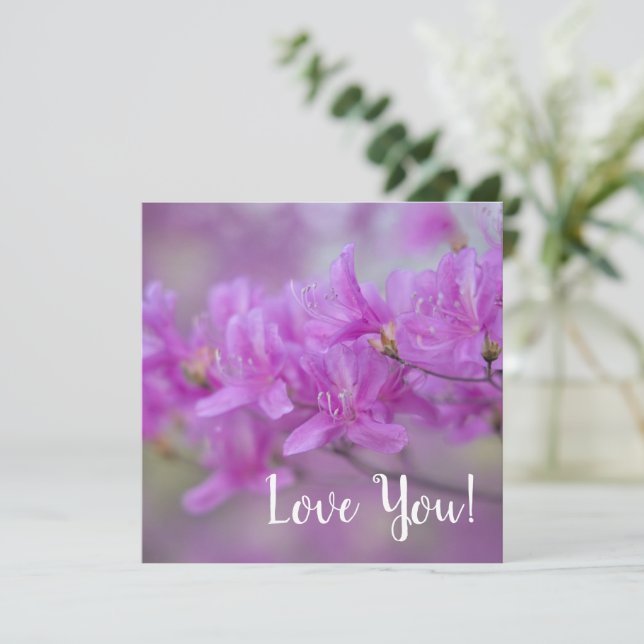 Blossoms Flat Greeting Card (Standing Front)