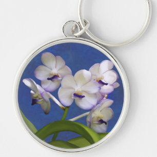 Blossoms Floral Plants Colourful Photograph Art Keychain