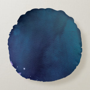 Blossoms flower paper vintage round pillow