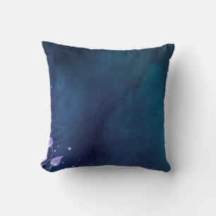 Blossoms flower paper vintage throw pillow