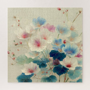 Blossoms in Bloom – Soft Pastel Botanical Art #1 Jigsaw Puzzle