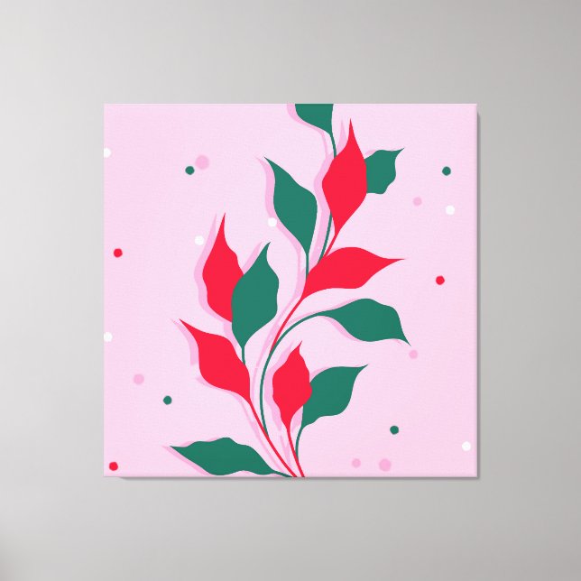 Blossoms in Crimson Canvas Print (Front)