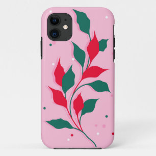 Blossoms in Crimson iPhone 11 Case