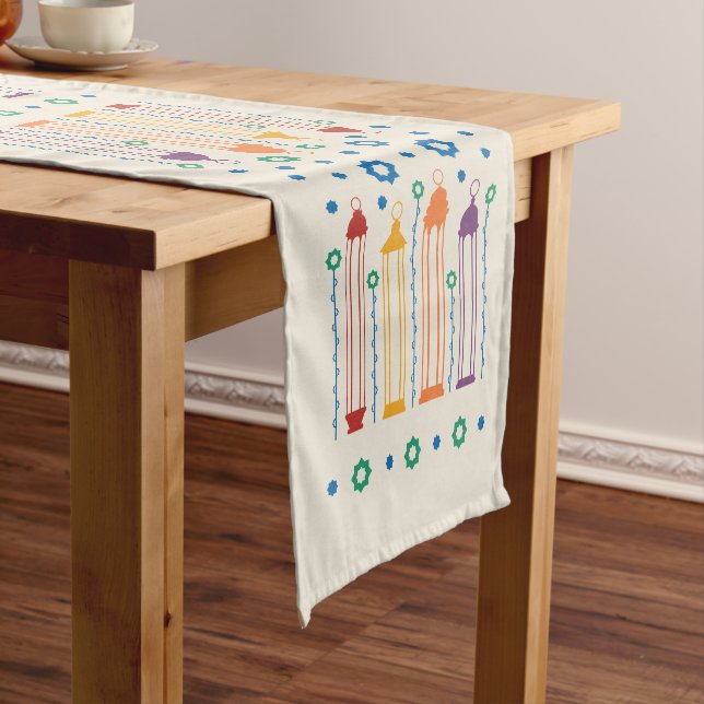 Blossoms & Lanterns  Short Table Runner (In Situ)