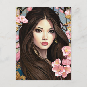 Blossoms of Elegance Holiday Postcard