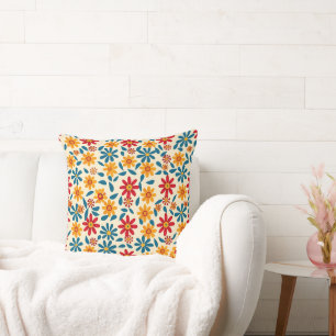 Blossoms of Joy 20x20 Throw Pillow