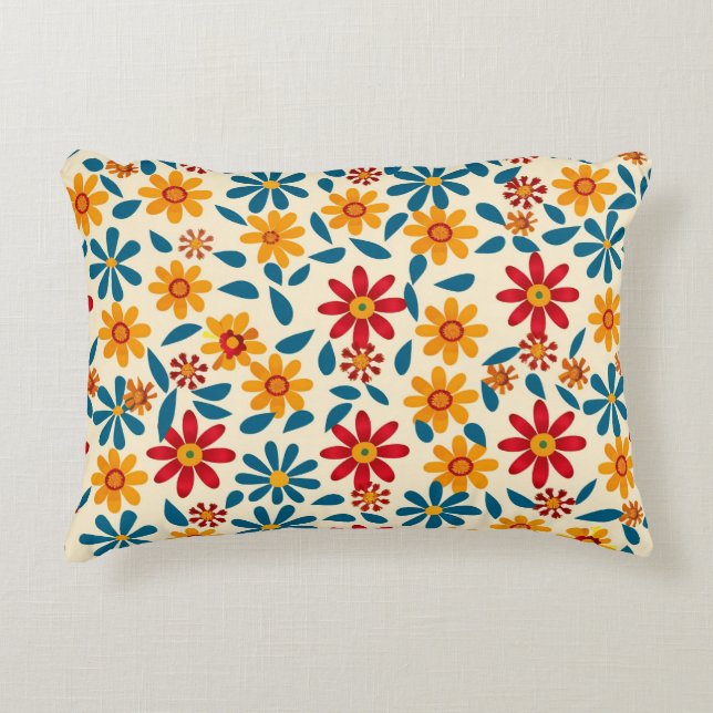 Blossoms of Joy Accent Pillow (Front)