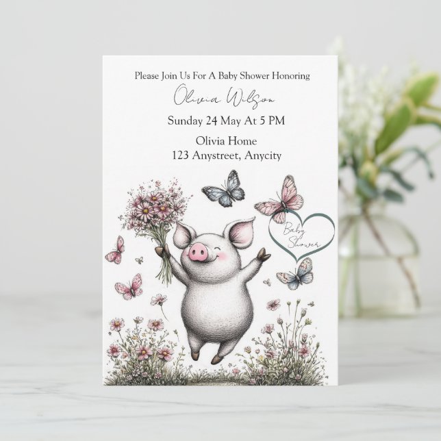 Blossoms of Joy Invitation (Standing Front)