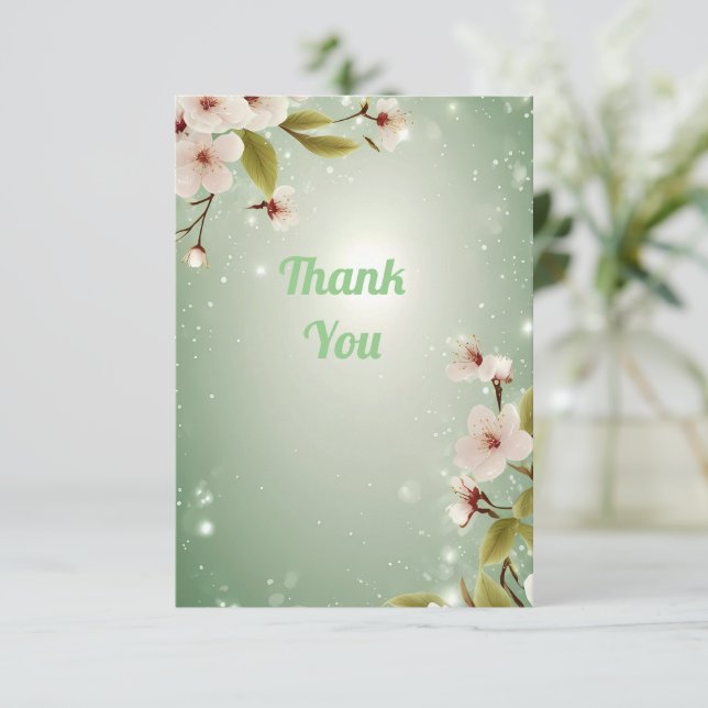 Blossoms of Love" Collection Faire-part de mariage (Debout devant)