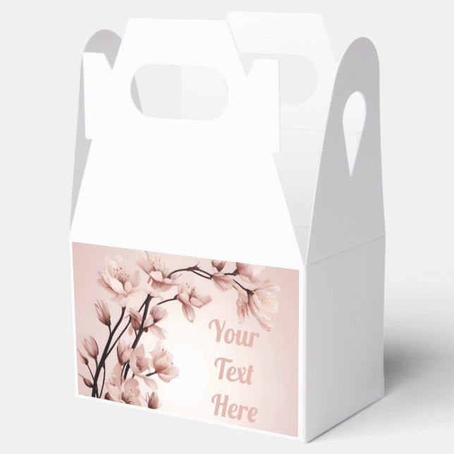 Blossoms of Love Wedding Invitation Collection Favor Box (Opened)