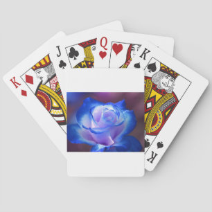 blossoms vines petal rose flowers flower blue love playing cards
