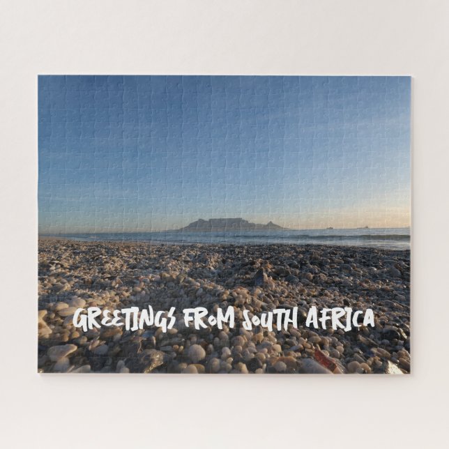 Blouberg Beach Table Mountain Ocean View Custom Jigsaw Puzzle (Horizontal)