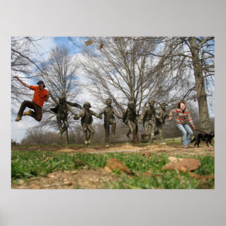 Blount Cultural Park Jumping Statue Poster