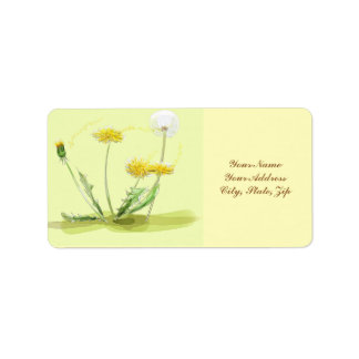 Blow Away Dandelion Label