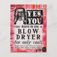 Blow Dryer - Funny Vintage Ad