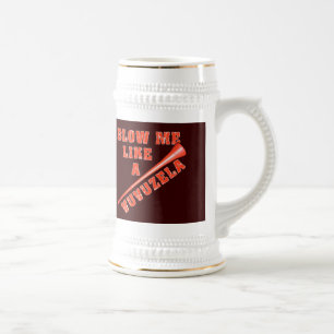 Blow Me Like a Vuvuzela Funny Tshirts Beer Stein