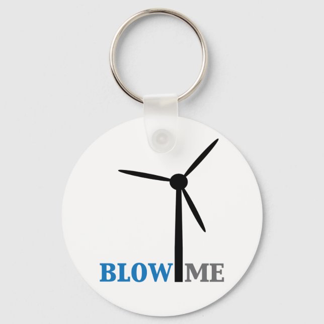 blow me wind turbine keychain (Front)