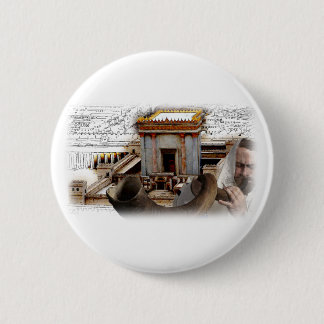 Blow the Shofar in Zion 2 Inch Round Button