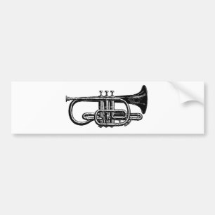 Blow your Horn: Imperial Cornet Musical Instrument Bumper Sticker