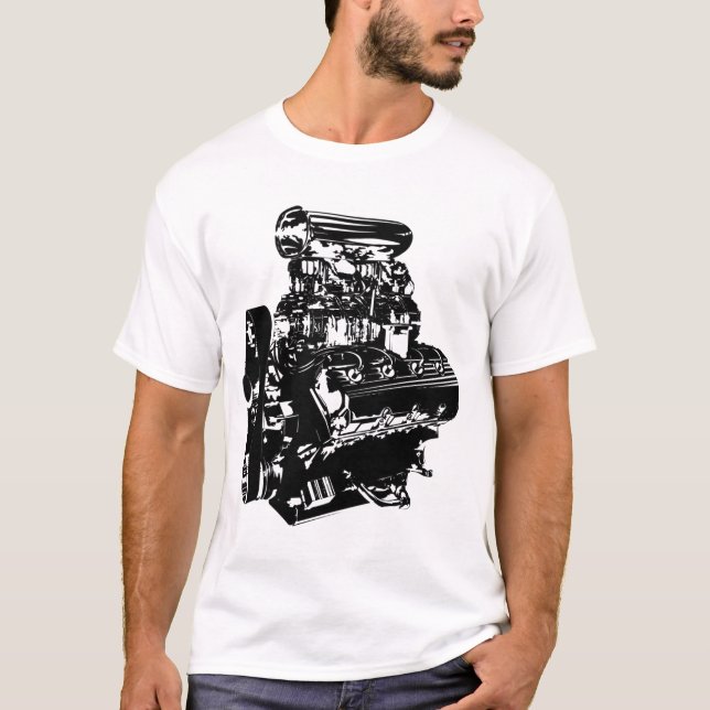 Blower Motor In Black  T-Shirt (Front)