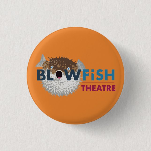 Blowfish Badge 1 Inch Round Button (Front)