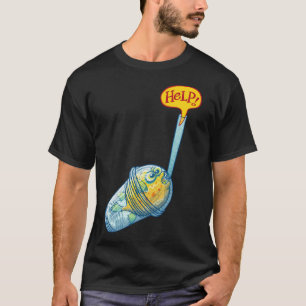 Blowfish inside a plastic glass asking for brand c T-Shirt