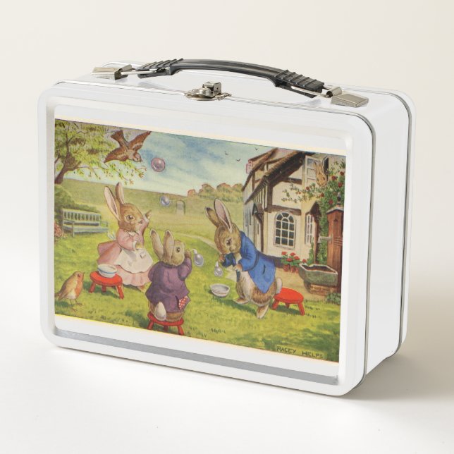 Blowing Bubbles Metal Lunch Box (Front)