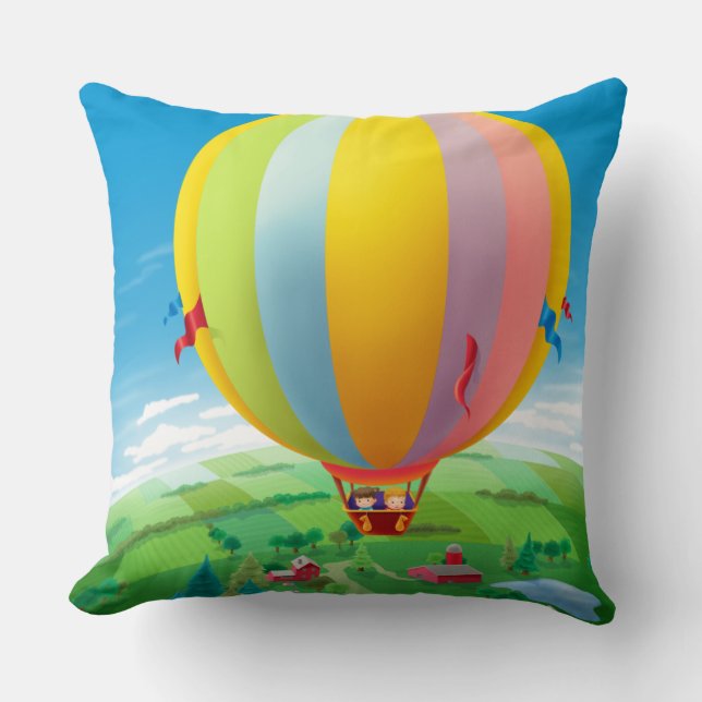 Blowing In The Wind Throw Pillow (Front)