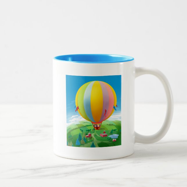Blowing In The Wind Two-Tone Coffee Mug (Right)
