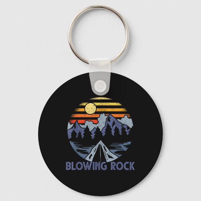 Blowing Rock, North Carolina Blue Ridge Mountains  Keychain (Front)