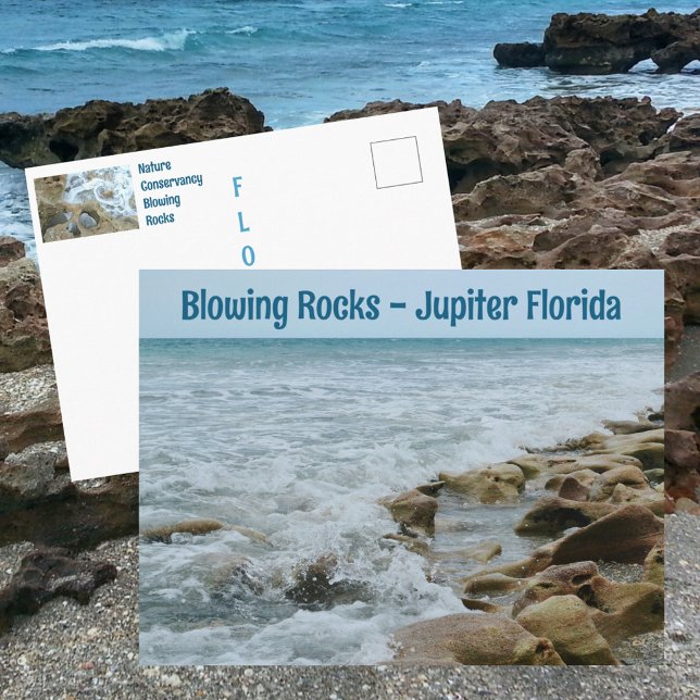 Blowing Rocks Conservancy Jupiter FL Photographic Postcard (Creator Uploaded)