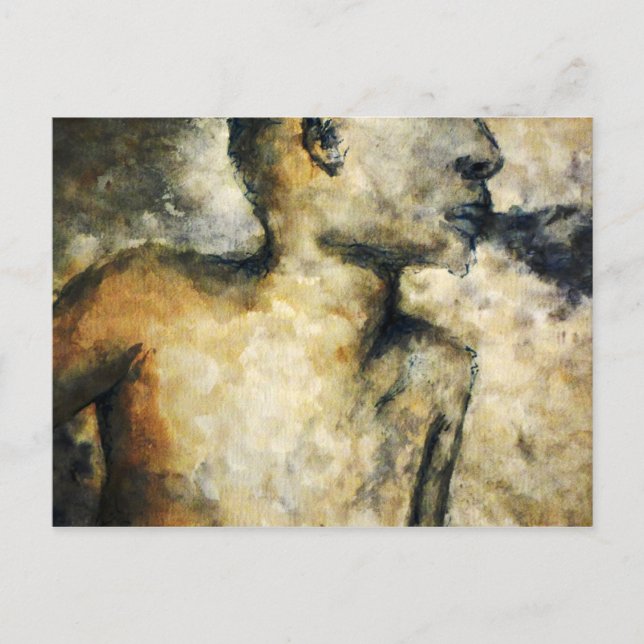 blowing smoke postcard (Front)