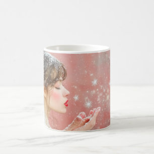 Blowing Snowflakes Coffee Mug