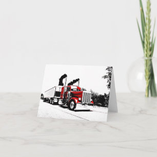 Blowing Through Peterbilt Note Card