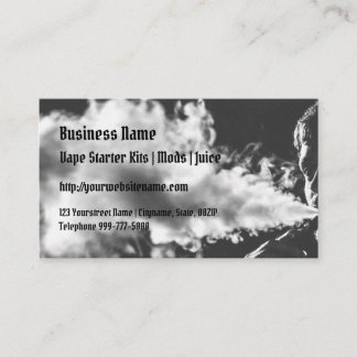 Blowing Vape Cloud Business Card