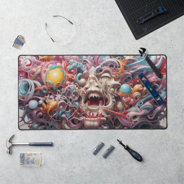 Blown Mind Abstract Desk Mat (Workstation)