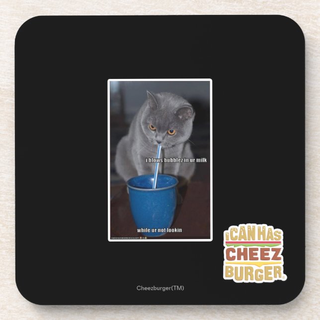 Blows Bubbles in ur milk Coaster (Front)