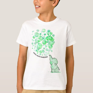 Blows Up Green Balloons Mental Health Awareness  T-Shirt