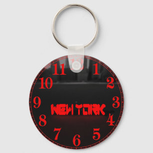 Blox3dnyc.com New York Hudson river. Large Clock Keychain
