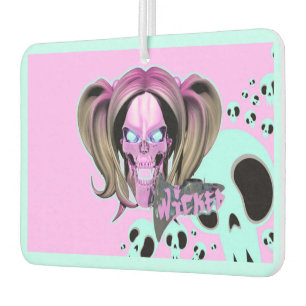 Blox3dnyc.com Wicked lady design.. Pink/Cyan. Air Freshener