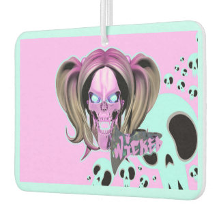 Blox3dnyc.com Wicked lady design.. Pink/Cyan. Air Freshener