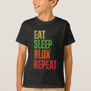Blox Gaming Tee, Eat Sleep Blox Repeat, Kids Gamin T-Shirt