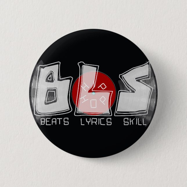 BLS beats lyrics skill HIP HOP 2 Inch Round Button (Front)