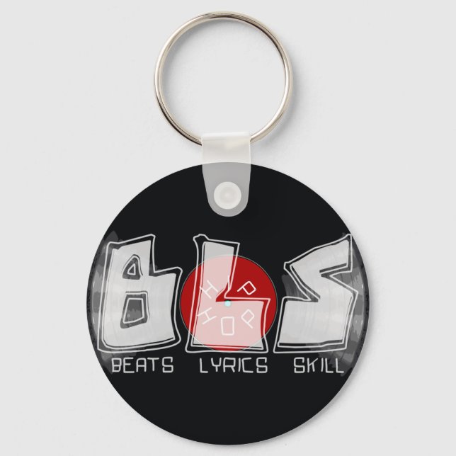 BLS beats lyrics skill HIP HOP Keychain (Front)