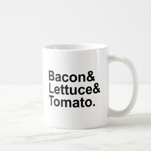 BLT Bacon Lettuce Tomato List String Coffee Mug