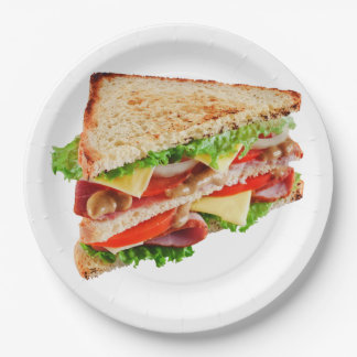 BLT CLUB PAPER PLATE