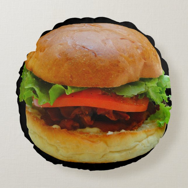 BLT sur le Coussin alimentaire rond Bun (Devant)