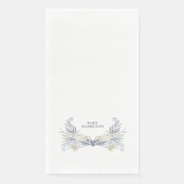 Blu eHeron Personalized Guest Towel Napkin (Front)