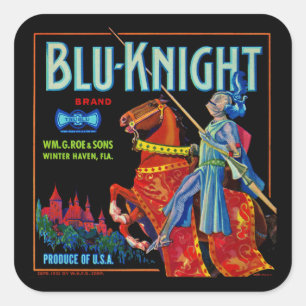 Blu Knight Fruit Étiquette