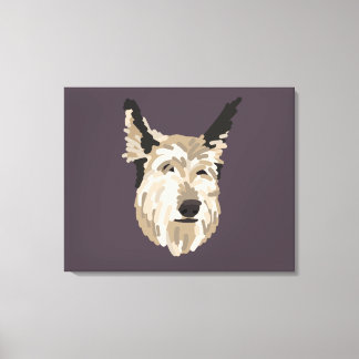 Blu Portrait Canvas Art - Background